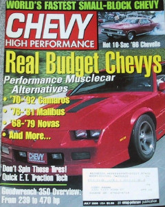 CHEVY HIGH PERFORMANCE 2000 JULY - WORLDS FASTEST S.B.